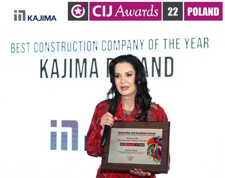 CIJ Awards 22 Poland, Best Construction Company of the Year, Kajima Poland