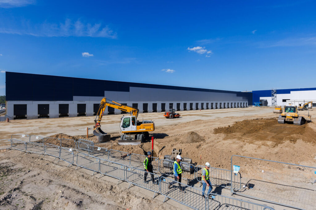 Panattoni Park Łódź West II, centrum magazynowo-logistyczne, budowa, Kajima