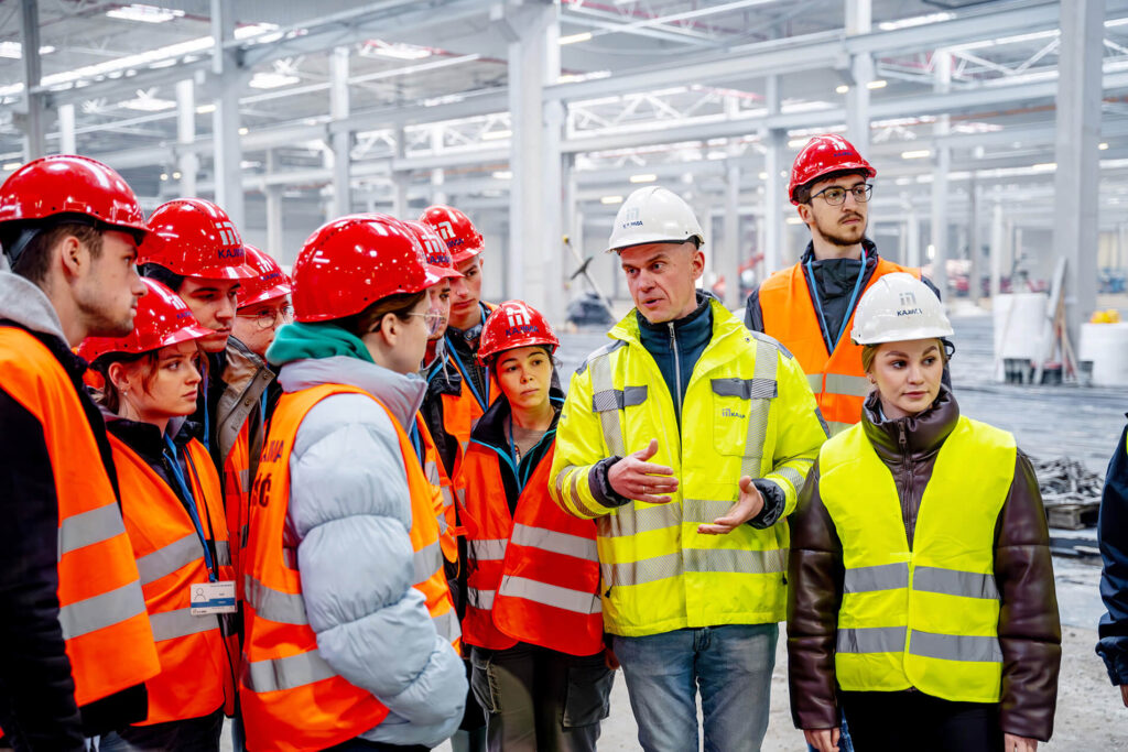 Construction work of a factory, Fortaco, Knurów, Kajima