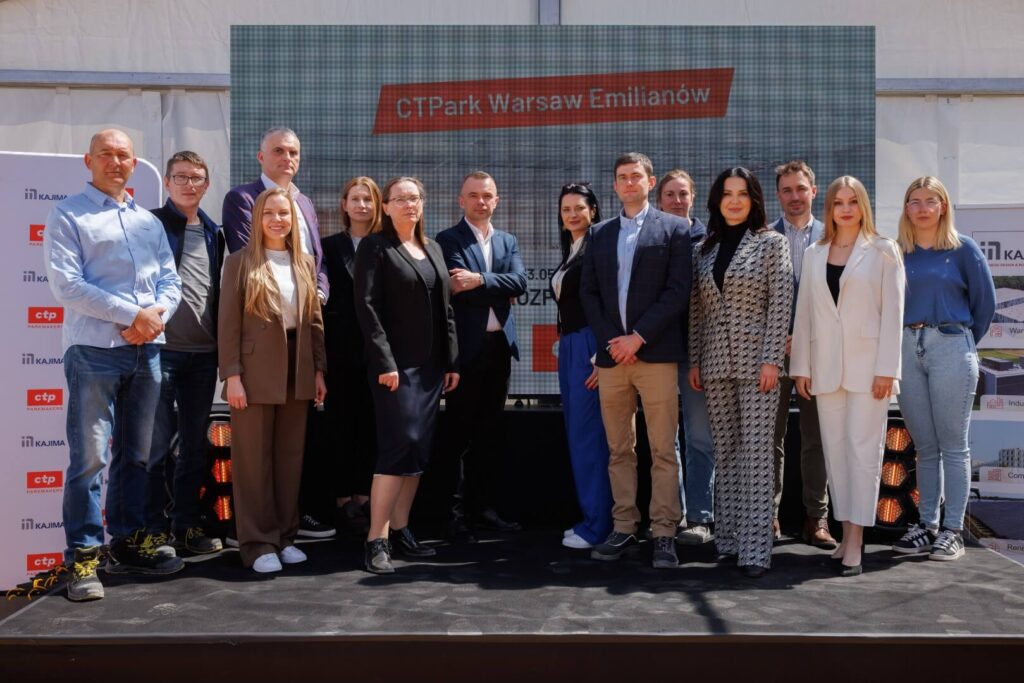 Rozpoczęcie budowy Centrum Dystrybucji w Emilianowie dla CTP Poland oraz ALDI Polska przez Kajima Poland