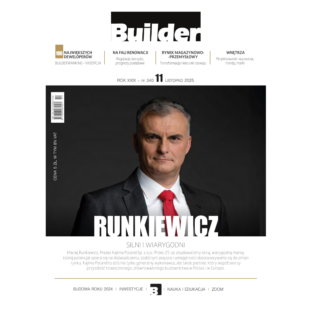 Builder, wywiad z Maciejem Runkiewiczem, Kajima
